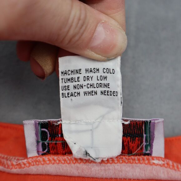 Bridge Gate Shirt Womens S Orange Short Sleeve Henley Button Pocket Knit T Shirt - Picture 7 of 15